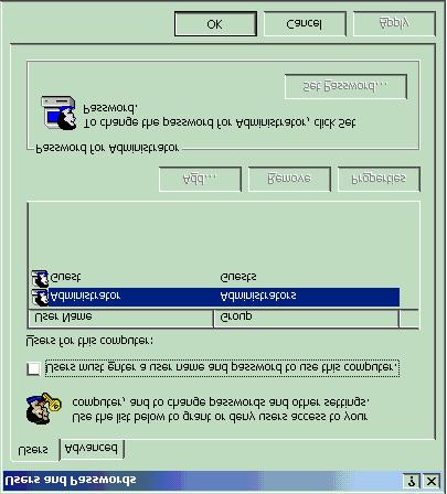 Chapter 2. Installing and Configuring the Seehau Software Configuring Address Settings With Windows 2000 First check your administrative privileges.