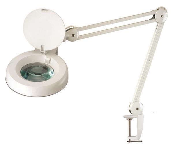 8036-SA3 clamp type magnifier lamp with SA3 arm SPECIFICATIONS Item Code: 8036-SA3 - Product Name: 22w magnifier lamp with SA3 arm - Lens Size: 5 (127mm) - Magnification: 2D(1.5X), 3D (1.