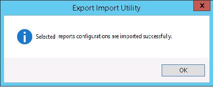 Click the Import button to import the scheduled reports, EventTracker displays