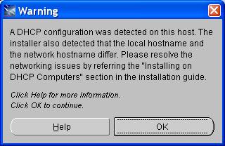 If you get the following warning message, ignore it.