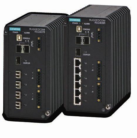 Redundant communication in a compact design Compact Ethernet switches RSG909R and RSG907R Given the size and complexity of today s network architectures, switches that support redundancy protocols