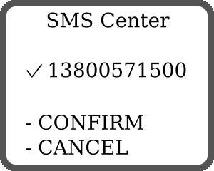 1 Batteries Low - First Warning SMS Center In order to send a SMS, set-up & select the SMS call