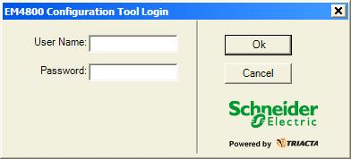 930-112-01-B.00 PowerLogic TM EM4800 Series 01/2011 PowerLogic configuration tool 7. Restore power. When control power is restored, the meter will receive an IP address from a local DHCP server.