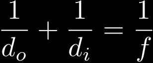 Mirror Equation for Concave and Convex Mirrors From geometry, we can easily show that where d o is the object distance (distance of the object from the mirror, usually measured along the principal