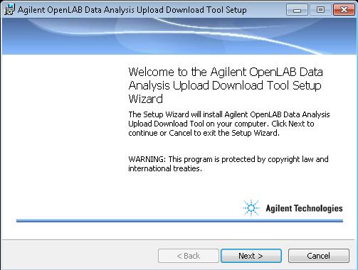 Installation Installation This chapter describes how to install the OpenLAB Data Analysis Upload Download Tool.