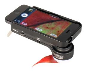 Using the ProScope Micro Mobile Mount your device iphone 5 sleeve Slide your mobile device into the provided sleeve.