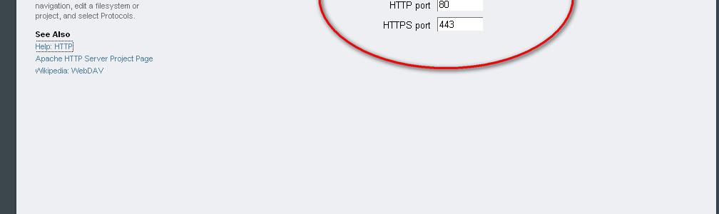 2. In the Services window, select HTTP to see a list of the properties that can be set. The Services/HTTP window is displayed, as shown in Figure 3.