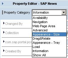 In the Property Category dropdown, choose