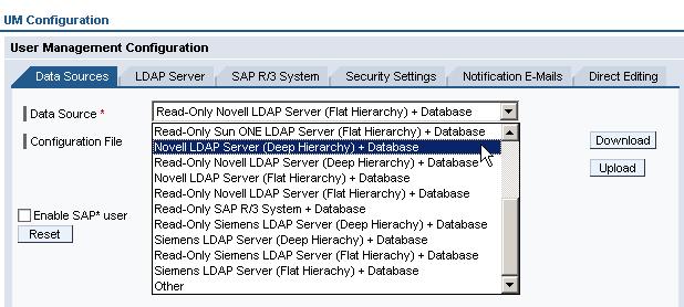User Management Engine (UME) Alternate Data Sources SAP User Management Engine (UME) allows you to connect to more than one data source so that you can read user data from and write user data to
