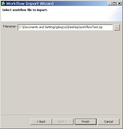Figure 24. Example of exporting tools by invoking dialogs via File->Export.