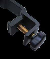 SitePro open clamp, and most competitor s clamps Made of black anodized aluminum for durability and