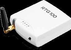 RtG 100 GPRS modem The GPRS RTG 100 terminal is able to manage UPS connected directly to the GSM mobile telephone network.