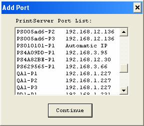 1 Network Ports Quick Setup Network Ports Quick Setup Utility offers a very simple method to add or remove print server s printer