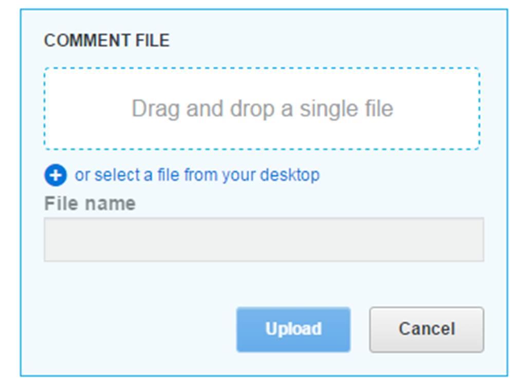 Running a Deal Comment files stay with a version and if the version is deleted, any comment files uploaded to that version are deleted too. To add a comment file: 1.