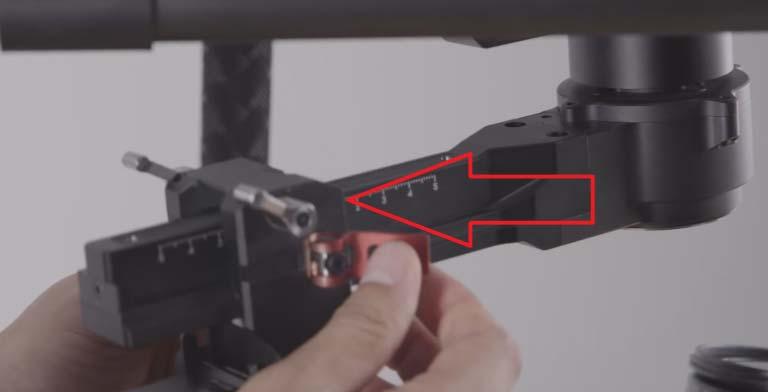 Tilt the handle back and if the camera swings down to the opposite side the Ronin is front
