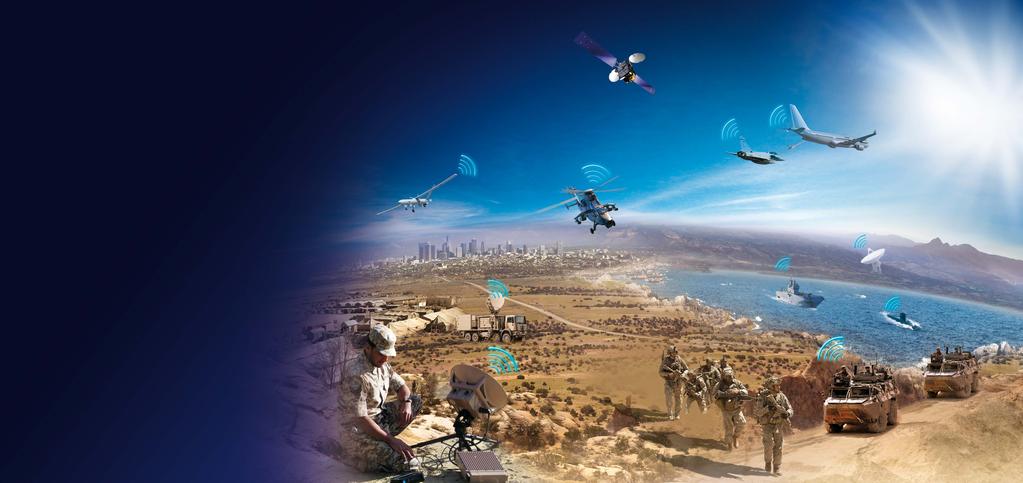 ications Airborne Solutions Long-distance communications for defence air platforms including transport aircrafts, UAVs and helicopters Naval Solutions Military solutions covering the complete range