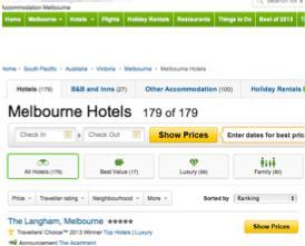 Travel booking referral to hotel based on original site