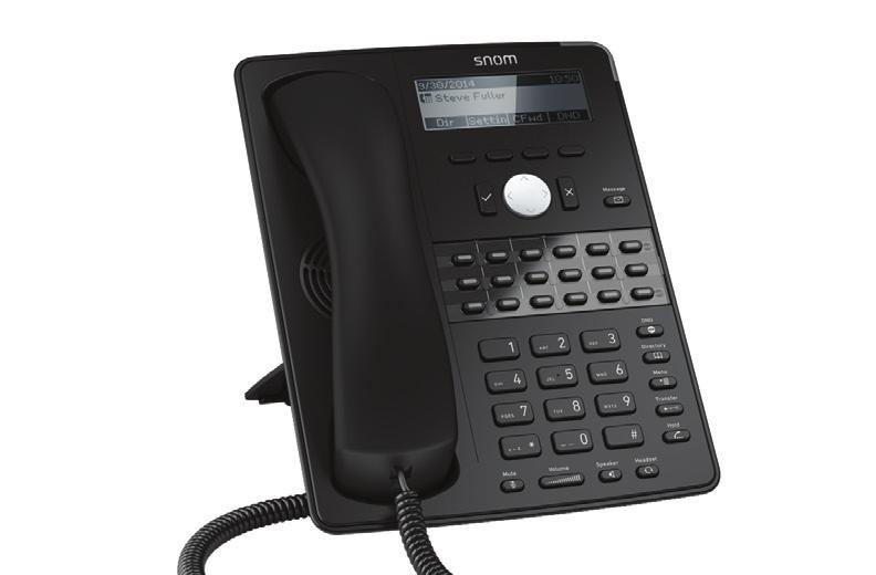 Product Name SNOM D725 SNOM D765 Product Description Performance Business Phone SNOM D725 phone addresses office users that require excellent audio and a