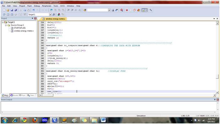 After compilation, the machine source code is converted into hex code which is to be dumped into the microcontroller for
