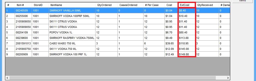 Sorting the item list in Purchase Orders Sort by ExtCost Sort by Item Number Sort by Item Name As of CRE version 12.