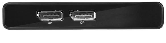 adapter is connected DP IN: Connects to your DisplayPort source DP output