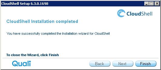 Complete Installation 26. Click Next to complete the installation procedure. 27. Click Finish.