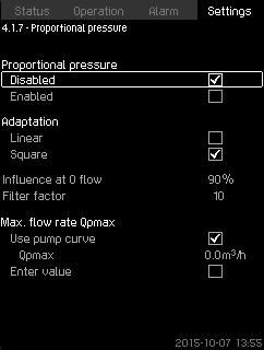 English (GB) 8.7.9 Proportional pressure (4.1.7) The function is disabled. 8.7.10 S-system configuration (4.1.8) Fig.