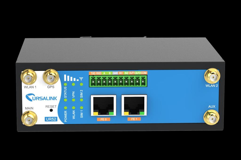 Reliable and Remote-Manageable for Large Scale M2M Deployment High Speed LTE Networking Platform The Ursalink UR52 is a cost-effective