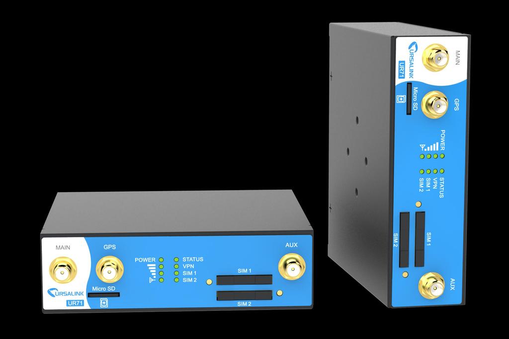 Reliable and Remote-Manageable for Large Scale M2M Deployment High Speed LTE Networking Platform The Ursalink UR71 is an industrial