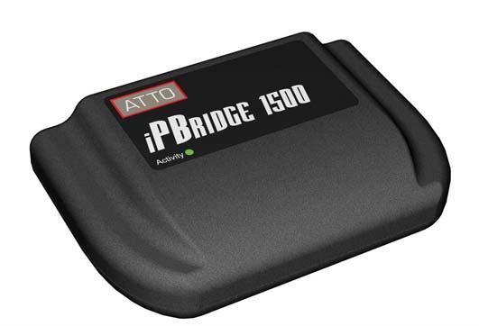 1.2 ATTO ipbridge 1500D The ATTO ipbridge 1500D is a 1-Gigabit Ethernet to SCSI embeddable bridge for midrange performance, cost effective solutions in SMB/SME environments.
