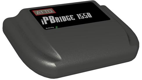 1.4 ATTO ipbridge 1550D The ATTO ipbridge 1550D is a 1-Gigabit Ethernet to SCSI embeddable bridge for high performance, cost effective solutions in SMB/SME environments.