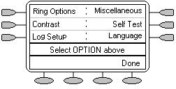Overview of 5410 Options Changing the 5410 Options - Page 19 Changing the 5410 Options Overview of 5410 Options The options menus are accessed by pressing adjust a number of 5410 features. Option. These menus allow you to To select an option: 1.