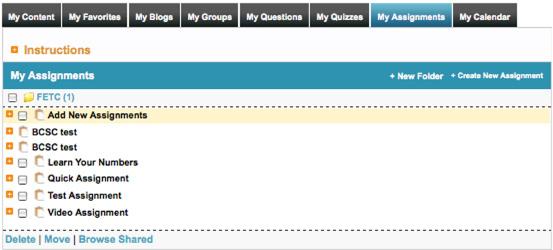 My Learn360: My Quizzes, My Assignments & My Calendar The last three tabs in My Learn360 are displayed in Figures 1, 2 & 3. shows the My Quizzes tab.