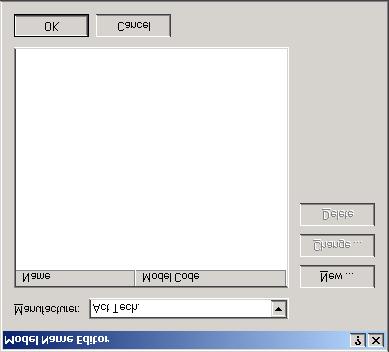 4. Select the pull-down menu for a list of known VME devices manufactured by Act Tech.
