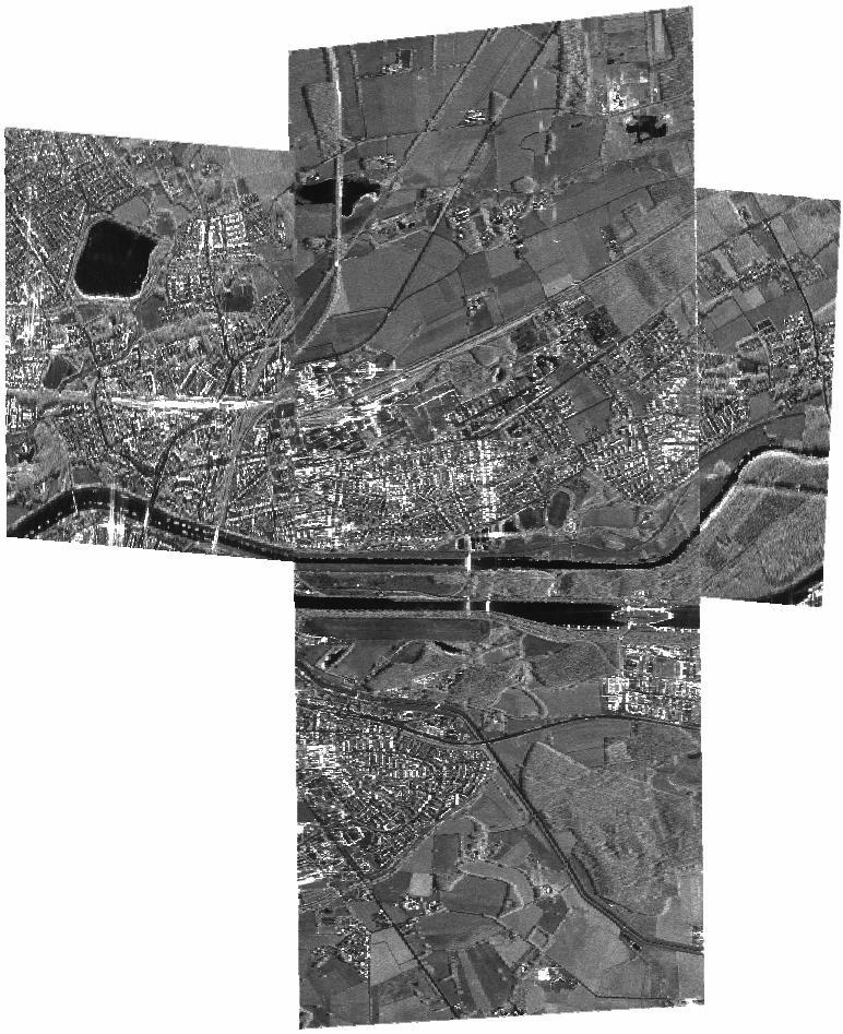from each direction two image pairs were recorded. The flight course is north south and west east aligned, which results in very different illumination effects at buildings with same orientation.