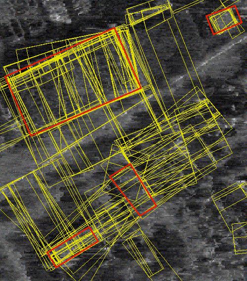4.3 Fusion of primitive objects and detection of building candidates The InSAR heights are used to project the primitive objects into a common world coordinate system.