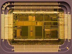 (actual size: 12 6.75 mm) in its packaging. Released in 1992, it has 1.2 million (1.2 X 10 6 ) transistors.