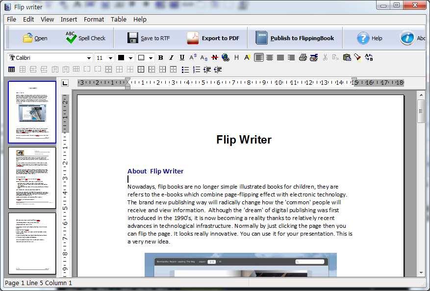 Flip Writer can be started either by launching the application via the desktop short cut from Windows Explorer.