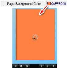 (7) Icon Color (only in Classical Template) (8) Page Background Color When load pages, or