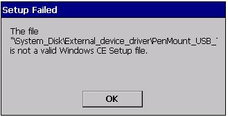 2.2.1.1. Installation for XP-8000-CE6 The following procedure describes how to install the PenMount USB touch driver. 1. Copy the driver from the CD-ROM to the XP-8000-CE6.