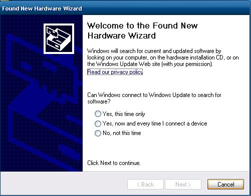 Tips & Warnings If a screen appears that shows Found New Hardware Wizard.