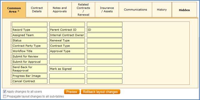 Practice Navigating the Layout Tab In the left pane, click on Setup Contracts.