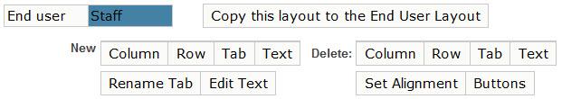 Practice Editing a Layout: Tab Arrangement In the Contract Details layout tab, select the Company Main Contact field. In the New options section, click the Text button.