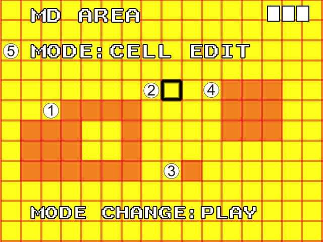 Window Setup: 1 Detection Block: Formed by two or more cells. 2 Cursor: Press /II button to switch to Select/ Edit mode.