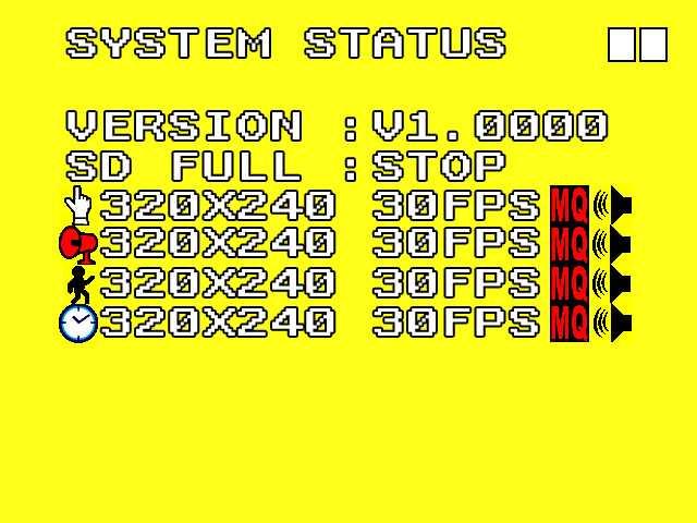 6.6 System Status Press any button to return to the Main Menu. 6.