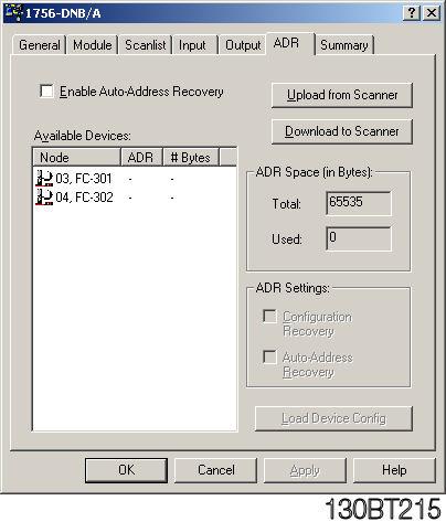 Configuring the FC 300 with RS Networx Auto-Device Replacement, or ADR, is a feature that automatic replaces a failed device on a DeviceNet network and returns it to the original setup without having