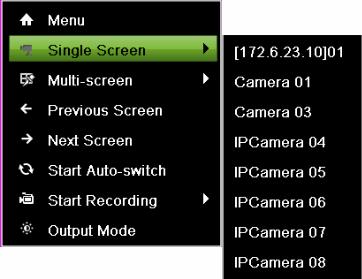 Single Screen/Multi-Screen: Click to switch the