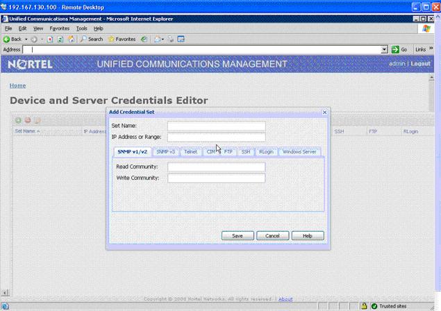 Adding a credential set 17 Prerequisites You must install UCM. UCM is installed when you install a UCM application (VPFM, VPFM Lite, EPM, or NRM).
