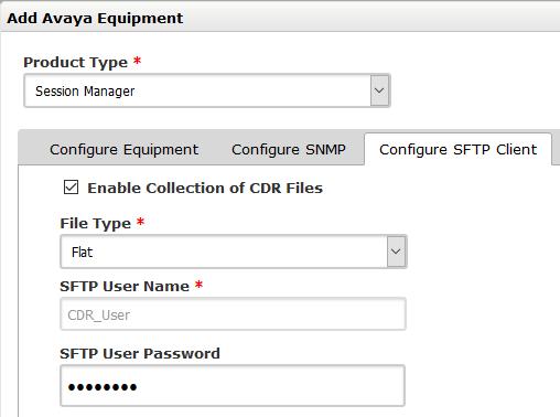 2 Click on the Add (not shown) button to complete the configuration. In the Configure SFTP Client tab, configure the following values.