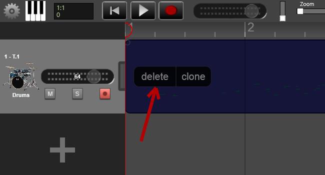 to clone the track click the button clone. Changing an instrument of a track.